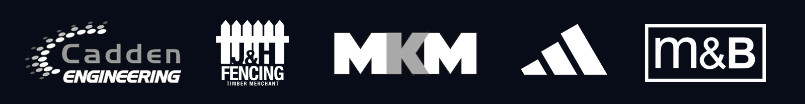 Our Sponsors - Cadden Engineering, A Sim Decor Ltd, MKM, Adidas, M&B
